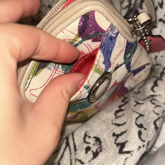Coach Colorful Patterned Wristlet Little Wallet - Picture 2 of 9
